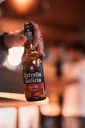 ESTRELLA GALICIA Especial Internationales Premium Lager Dosenbier, Helles Lager Bier Original aus Spanien, EINWEG (24 x 0.33 L)
