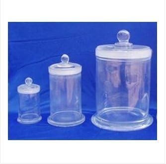 GOWE 180x300mm glass specimen bottle with cover