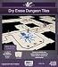 Dry Erase Dungeon Tiles, Combo Set of five 10" and sixteen 5" interlocking squares for role-playing and miniature tabletop games