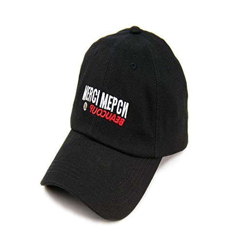 sdssup Sombrero Visera de Verano Modelos Femeninos Transpirables Gorra de béisbol Marea Merci Carta Remache Bordado Negro Ajustable