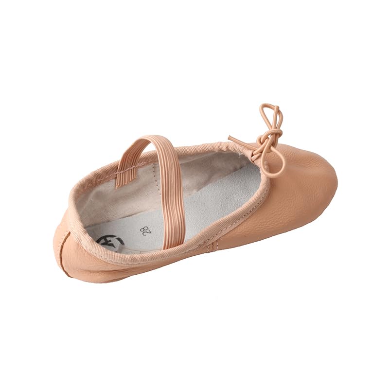 TMA EYES Ballet Leather Shoes for Girl‘s Leather Full Sole, Arch Support, Breathable Dance Shoes2