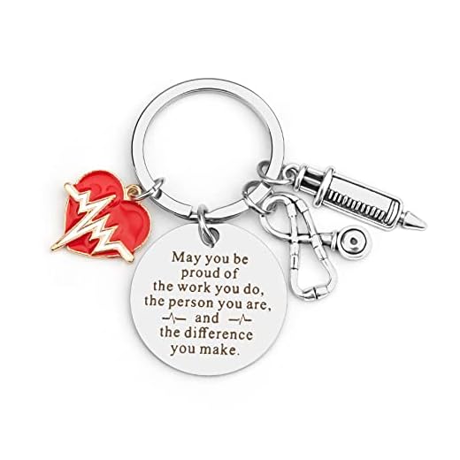 Nurse Keychain Gifts - Medical & Doctor Graduation Gifts for Women, Teachers & Thanksgiving