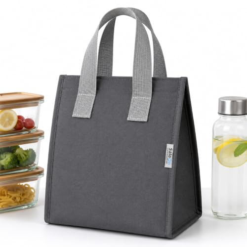 Image of SaleOn Insulated Lunch Bag for Office, School & Travel, Reusable Tiffin Bag with Aluminium Foil Lining, Durable Handles, Large Capacity Food Storage Bag with 1 Year Warranty