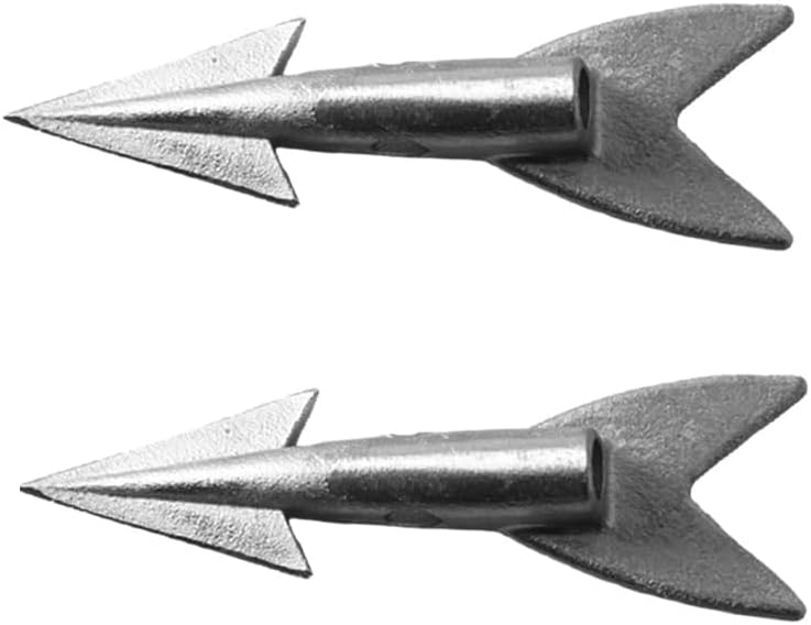 2pcs Fishing Harpoons Tip Darts Stainless Steel Rigged Harpoons Darts Fishing Tackle