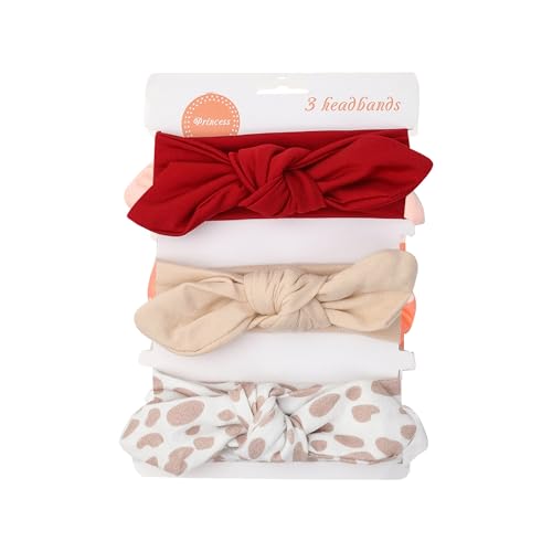 Image of POLKA TOTS Baby Hairbands for Kids Girl | Cute Stretchable Hair Bands for Baby Girls | Kids Hair Accessories | Elastic Infant Hairband | Toddler Hair Clips (Pack of 3)