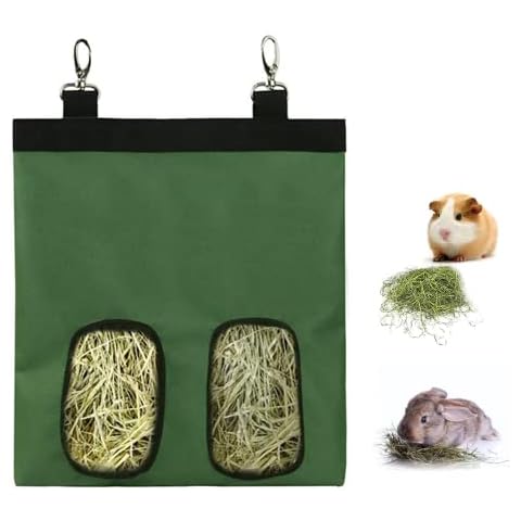 Rabbit Hay Feeder Bag Guinea Pig Hay Feeder Storage Hay Bag Feeding Bag Small Animals Hay Feeder Bag Guinea Pig Hanging Feeder Sack Guinea Pig Hay Bag For Small Pets Rabbit Bunny Hamster Guinea Pig Cover