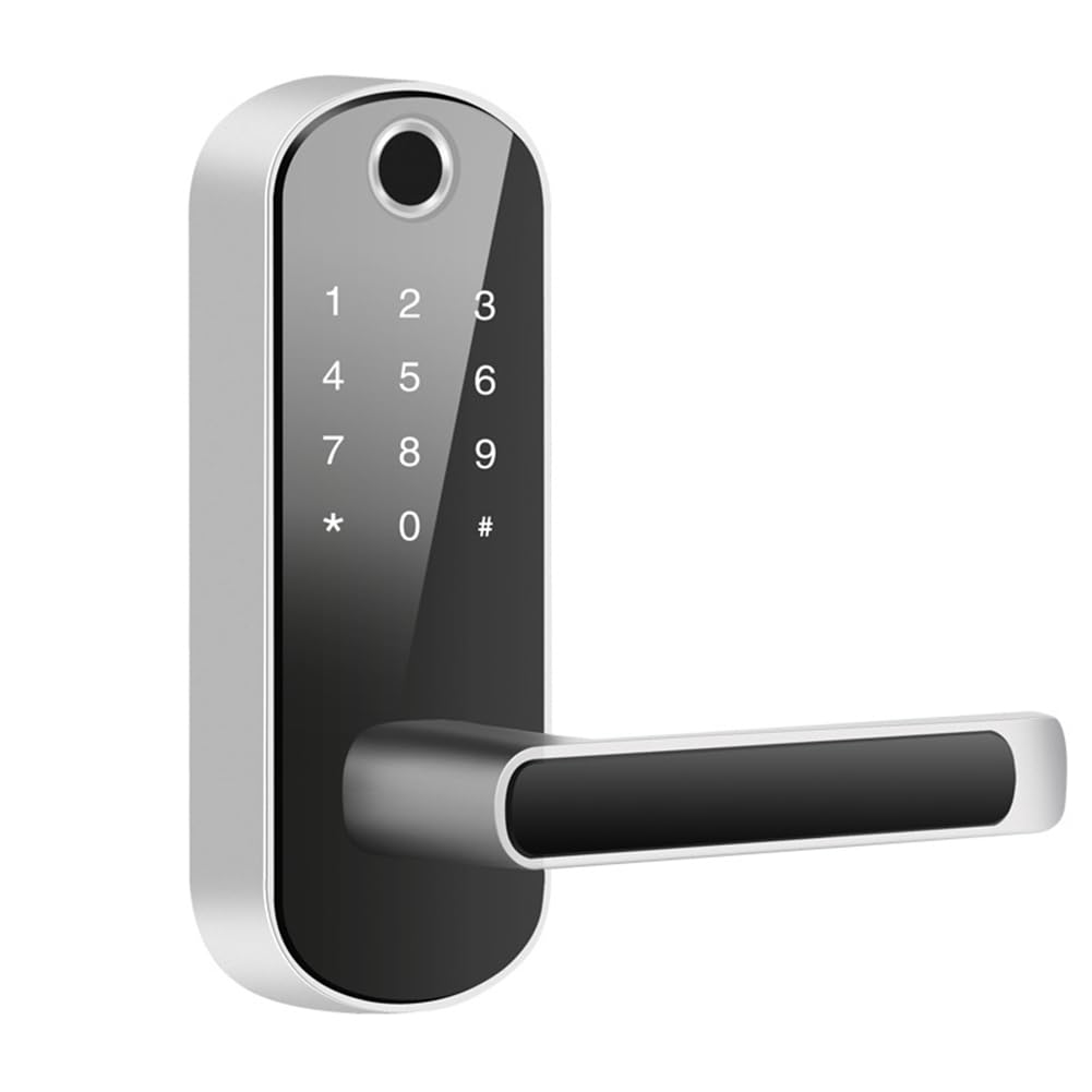 Littimoon Tuya WiFi Smart Fingerprint Door Lock App Remote Control Keyless WiFi Digital Touchscreen Lock NFC IP67