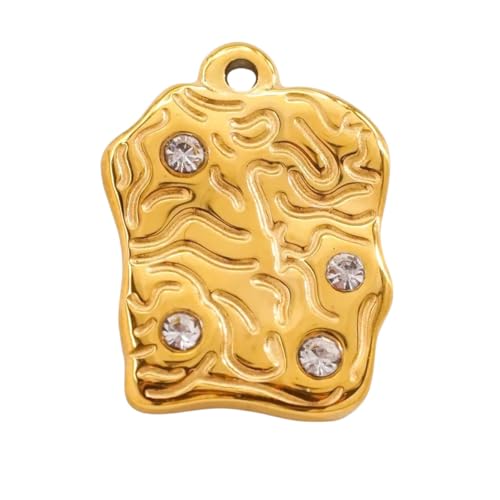 Pendentif penseur en acier inoxydable multicolore pour création de bijoux uniques