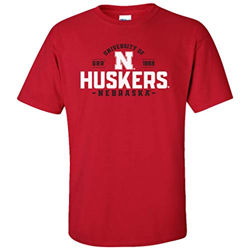 CornBorn Nebraska Huskers Shirt - Huskers Shirts for Men - University of Nebraska Husker N - Red - Large
