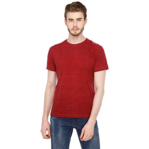 Image of Van Heusen Men Regular Fit T-Shirt - Cotton Rich - Moisture Wicking, Crew Neck, Short Sleeve