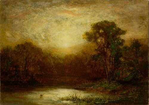 Pintura al óleo atardecer SERENDIPITP 60x90cm de Mitchell Bannister para decorar paredes
