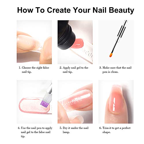 Conjunto de gel de unha com lâmpada de unha 3 cores 15ml esmalte de unha top coat & base coat LED co