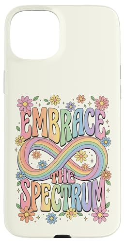 ���ǌ[�� Embrace The Spectrum Retro Groovy Infinity �X�}�z�P�[�X iPhone 15 Plus �p