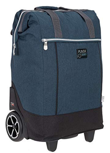 Punta Big Wheel Einkaufsroller Einkaufswagen Shopping Trolley Einkaufstrolley Trolly 10303 + Thermotasche (Two Tone BLAU 0600) – Bild 3