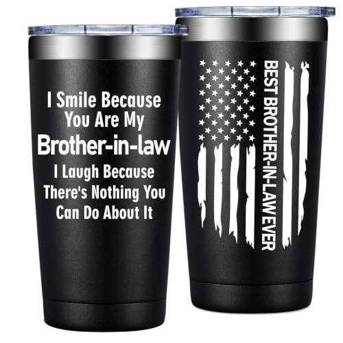 Grifarny Brother in Law Gifts - Brother-in-law Tumbler Cup 20 oz