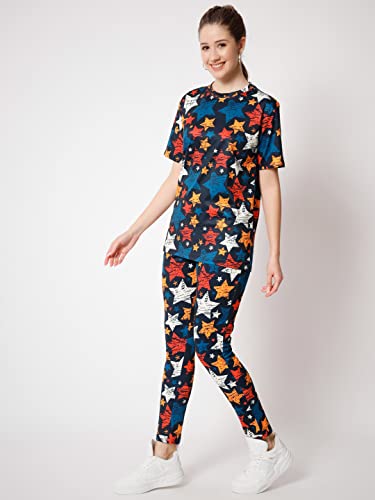 Image of Yuvraah Women's Polyester Printed Tracksuit