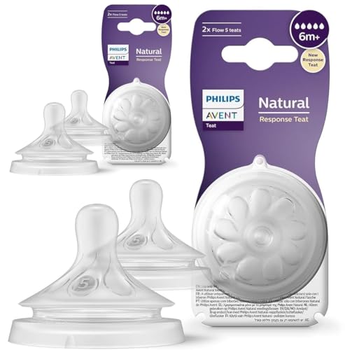 AVENT Philips Natural Teat Fast Flow - 6months+ (Pack Of 2) 4