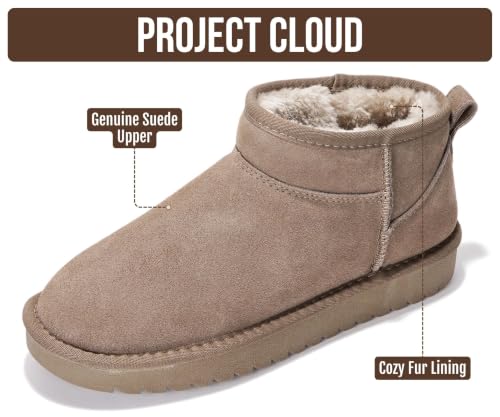 Image of Project Cloud Genuine Leather Ankle Boots for Women - Water Resistant with Memory Foam Insole Winter Boots - Trending Shoes & Comfortable Women's Ankle Boots (Hippy)