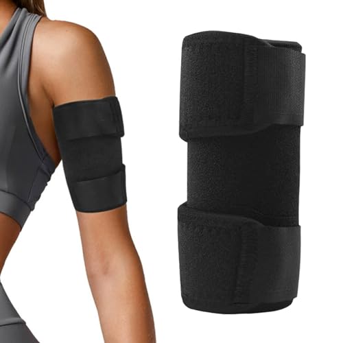 AONAYO Vendaje para Brazo Superior, Negro Vendaje para Bíceps, Vendaje Ajustable, Protección del Codo, Soporte para Brazo Superior, Manguito de Presión Arterial para Brazo Superior, Puede Utilizarse
