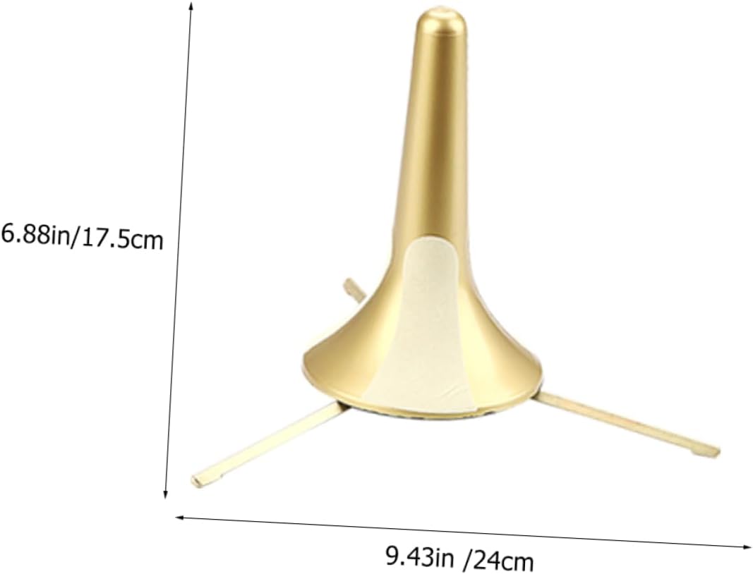 Kisangel Portable Metal Trumpet Stand Holder for Easy Setup and Transport Compact and Detachable Accessory for Wind Instruments for Students and Musicians