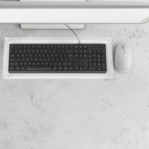 Funda de teclado transparente de acrílico ideal para escritorios modernos 4