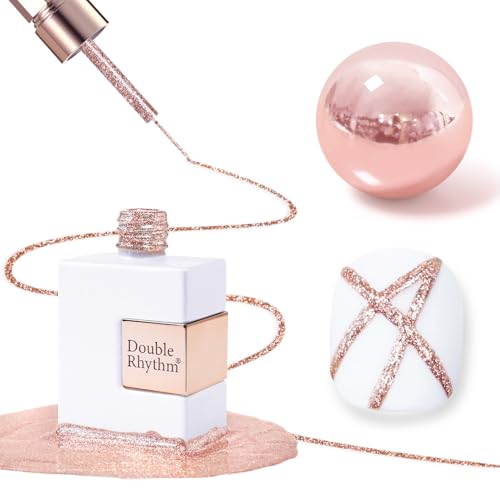 Double Rhythm 15 Ml Metallic Gel Liner Nail Art Gel Bronze Mirror...