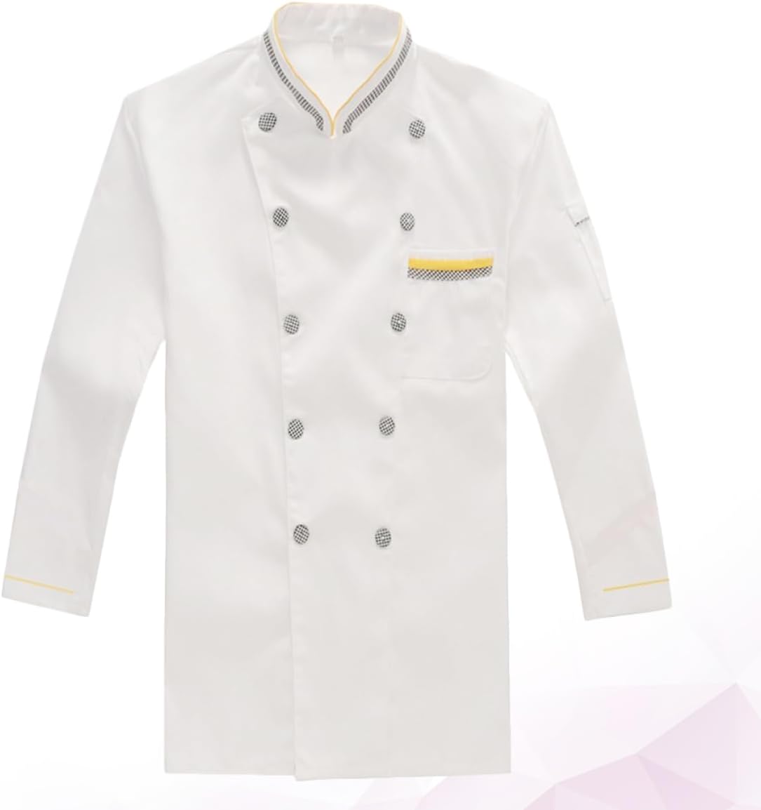 Sleeve Chef Jacket for Men and Women Breathable Wearproof Catering Shirt Oil Design for Restaurants Hotels and Bakeries Xxxl