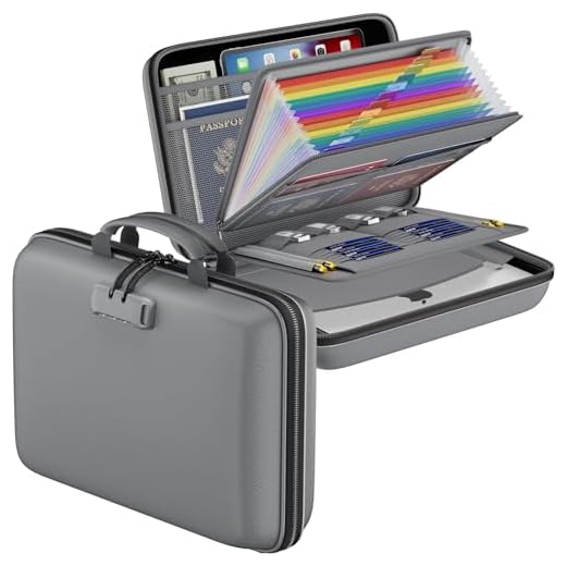 Fireproof Document Organizer with Lock