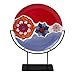 Milltown Merchants Round Metal Display Stand - Fused Glass Art Base - Plate Stand/Holder - Round Art Panel Base (1 Pack, 12