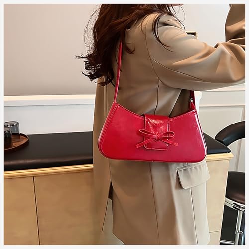 Shoulder Bag for Women, Black Y2k Trendy Purse Women's Crossbody Handbags With 2 Removable Strap2