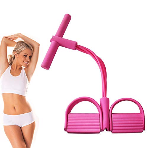 DmHirmg Ejercitador de piernas,Equipo de Entrenamiento de Cuerda elástica,expansor de Culturismo Sentado,Banda de Resistencia de Pedal,Bandas de Resistencia de Entrenamiento de Cuerpo Completo