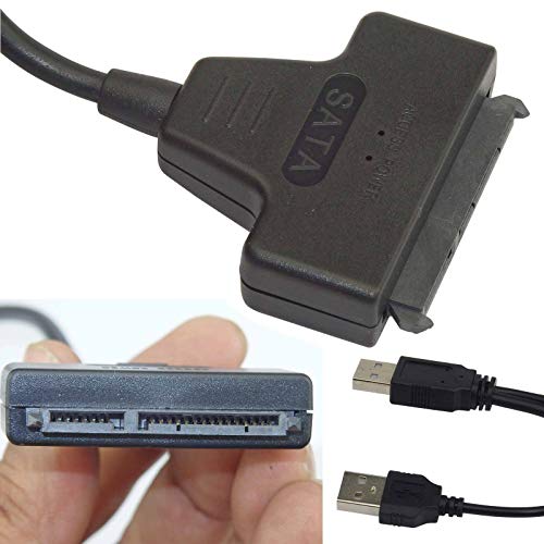 Cable adaptador USB 2.0 a SATA para disco duro 2.5 pulg miniatura 2