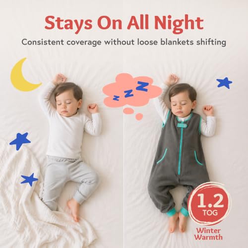 Image of baby deedee Sleep Kicker - Fleece Sleep Sack w /Feet 1.2 TOG