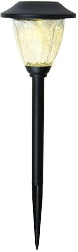 Miniatura 1 de Negro Luz solar LED Camino (vidrio efecto agrietado Set (4-Pack)