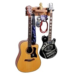 Support mural pour guitare,support mural pour guitare en bois massif avec 3 crochets de rangement et 2 crochets rotatifs… - Les Beatles, Paul McCartney, John Lennon, RIngo Starr, George Harrison