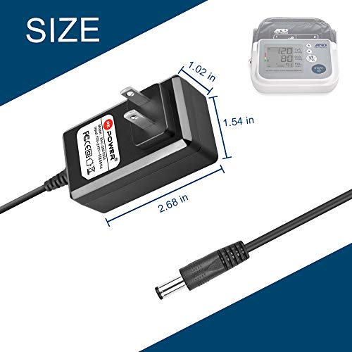 PKPOWER AC Adapter for LifeSource UA-767 787 and 774 Series Digital Blood Pressure Monitor Plus Parts: TB:233 TB233 TB-233 TB:181 TB181 TB-181 - Image 4