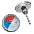 2 Pack BBQ Grill Temperature Gauge, 3 inch Dial Face Charcoal Grill Pit Smoker Thermometer Gauge BBQ Temp Gauge Grill Thermometer