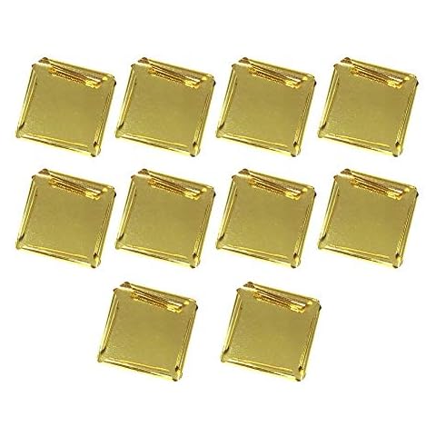 Naiyafly Edible 24K Gold Leaf Sheets 10 Pcs 8 X 8 Cm Pure Genuine Facial Gold Leaf For Cooking Cakes & Chocolates Decoration Health & Spa Cover