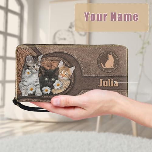 Tuoxiukan Personalized Handbags and Wallet Set for Women Clutch Purse Custom Name Tote Bag Customized Gifts for Mom2