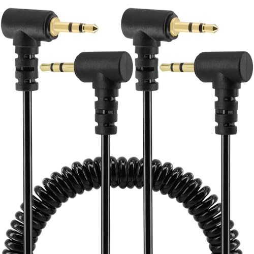 Cable Adaptador de Audio 2,5 mm en Espiral, Pack 2 miniatura 2