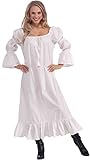 Forum Novelties Women's Medieval Chemise Costume Accessory, White, One Size (Best Fit 14/16)