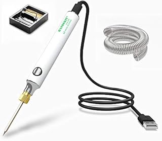 Soldering Iron Kit, HANDSKIT 8W Soldering Iron Welding Tools with Adjustable Temperature 300-450°C Soldering Kit with Solder Stand, Solder Wire