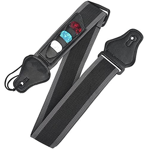 Adjustable Electric Guitar Strap 3 Guitar Picks Holders PU Leather Ends Acoustic Guitar Bass Strap Belt Accessories… - Les Beatles, Paul McCartney, John Lennon, RIngo Starr, George Harrison Adjustable Electric Guitar Strap 3 Guitar Picks Holders PU Leather Ends Acoustic Guitar Bass Strap Belt Accessories… – Image 7