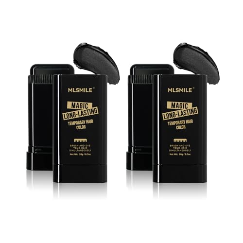 MLSMILE 2PCS Root Touch Up Hair Color Stick & Comb, Gray hair cover up