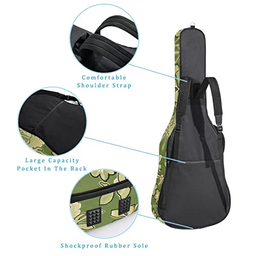 Housse imperméable pour guitare acoustique avec double bandoulière et poche Motif cactus et coucher de soleil… - Les Beatles, Paul McCartney, John Lennon, RIngo Starr, George Harrison Housse imperméable pour guitare acoustique avec double bandoulière et poche Motif cactus et coucher de soleil… – Image 4