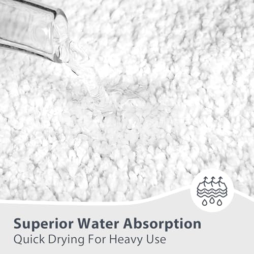 anllugs Bathroom Rugs, 30" x 60" Soft Bath Rugs, White by anllugs - Used condition - Image 3