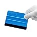 TECKWRAP Plastic Felt Edge Squeegee 4 Inch for Car Vinyl Scraper Decal Applicator Tool 4 pcs (with Black Felt Edge)