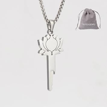 Integrated Locks Key Heart Shaped Chastity Key Necklace Accessory Fits All Cages