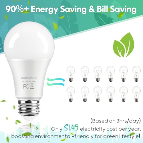 Tobusa A19-12-50/B1BF/24/1 Led Light Bulbs 100 Watt Equivalent 1400 Lumens thumb #5