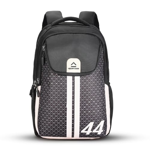 Image of uppercase Pixel Laptop Backpack | 3 Compartments, Well-Padded, Rain Cover, Trolley Sleeve, Organisers | For Boys & Girls | 500 Days Warranty